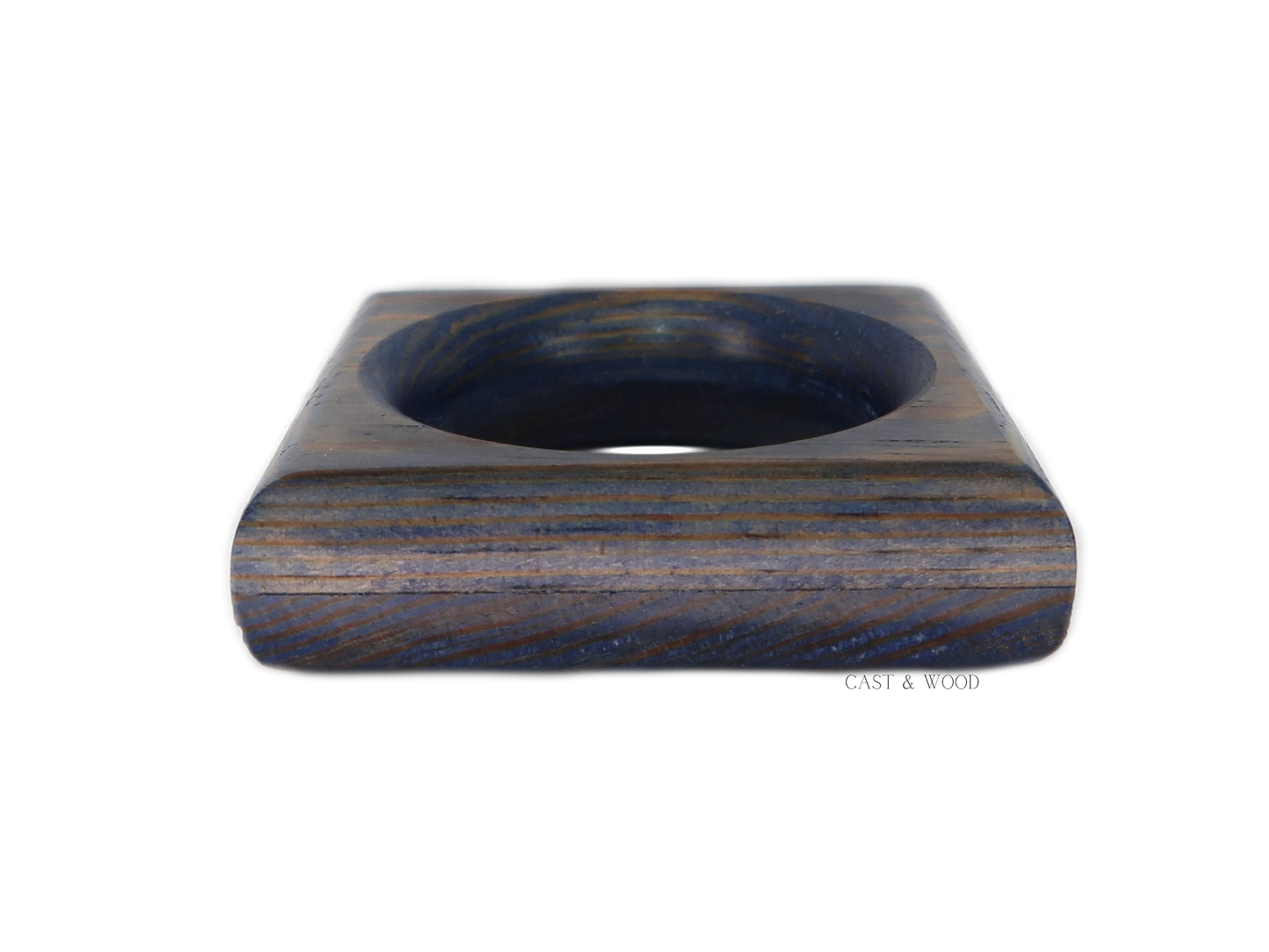 Napkin Rings - Navy Blue Cast & Wood