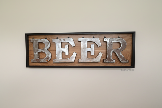 Handmade Beer Wall Sign