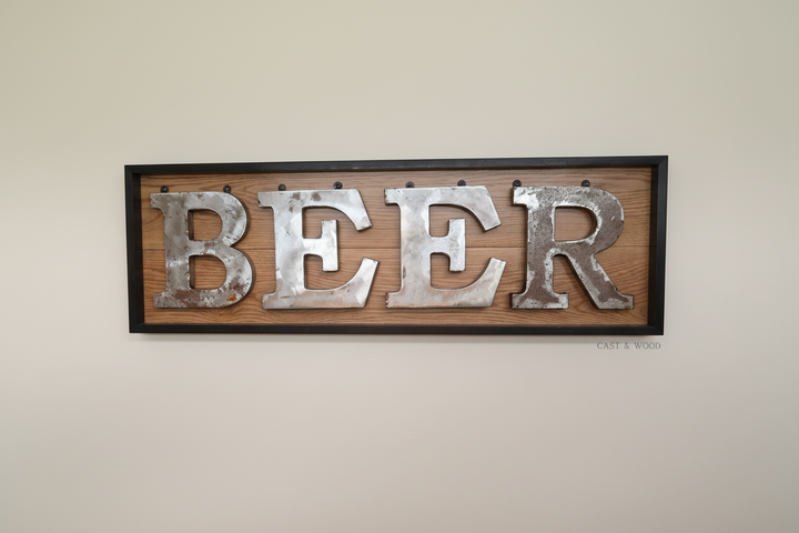 Handmade Beer Wall Sign