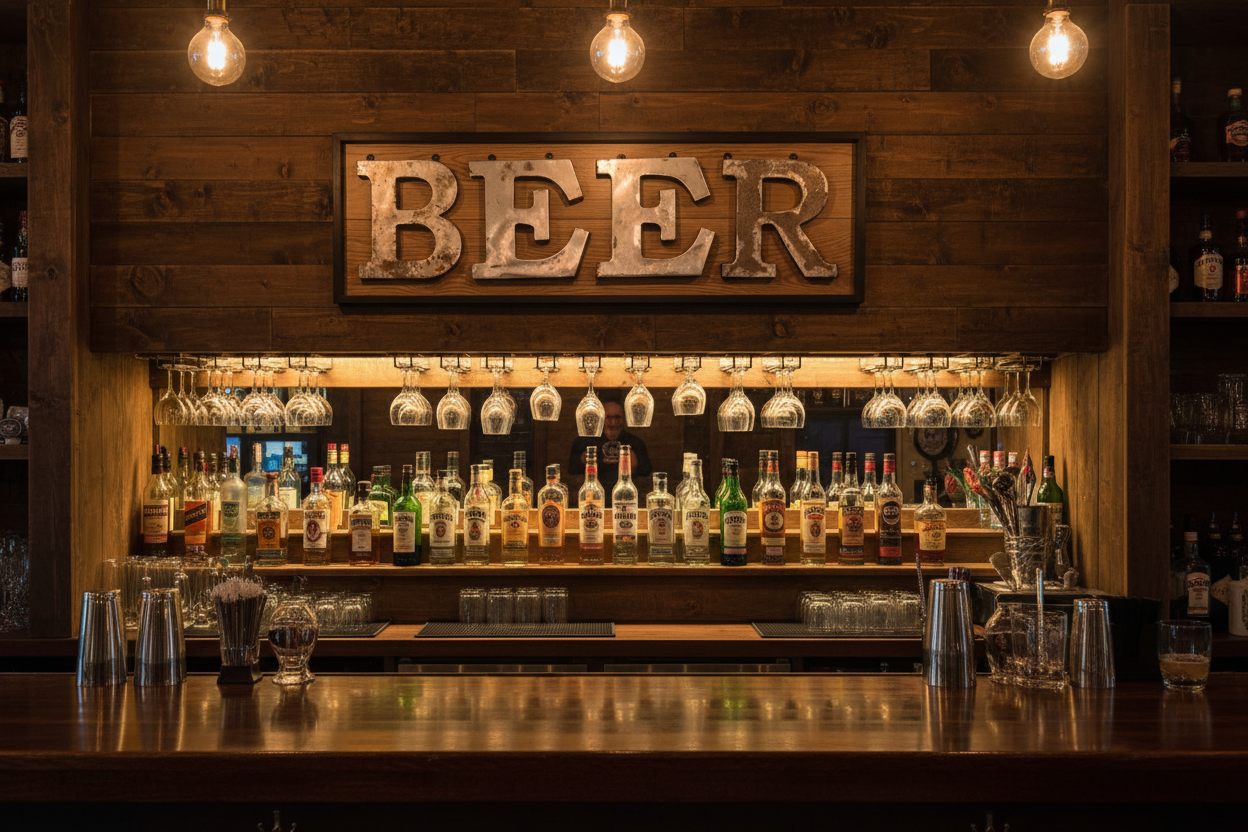 Handmade Beer Wall Sign