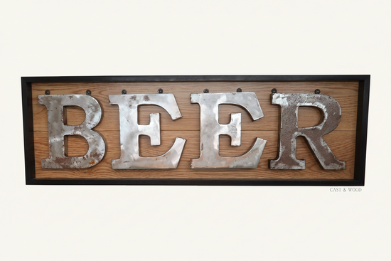 Handmade Beer Wall Sign