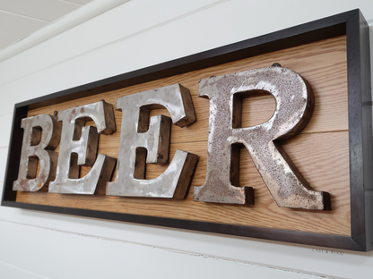 Handmade Beer Wall Sign