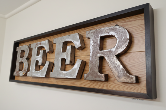 Handmade Beer Wall Sign