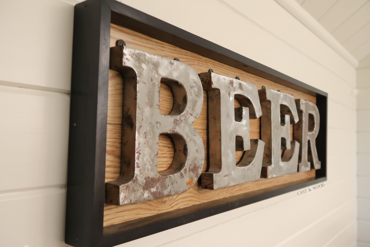 Handmade Beer Wall Sign