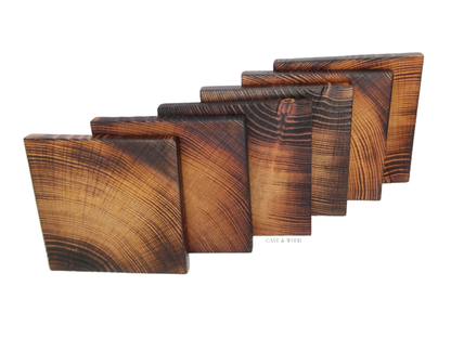 Charred Coasters - Set of 6