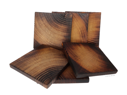 Charred Coasters - Set of 6