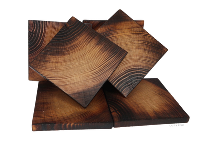 Charred Coasters - Set of 6