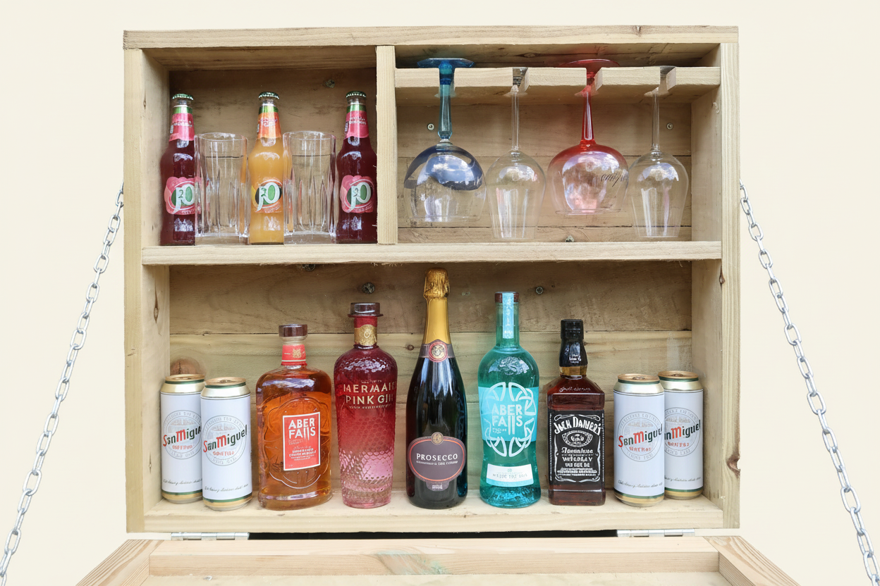 Cast and Wood Everyday Murphy Bar - Storage Detail