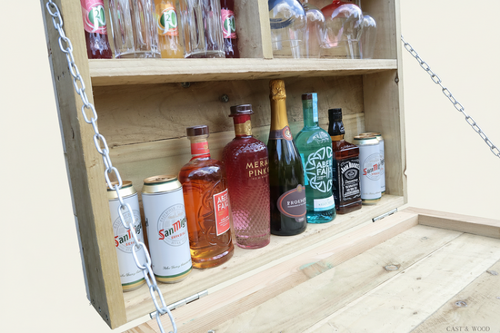 Cast and Wood Everyday Murphy Bar - Large Storage Detail