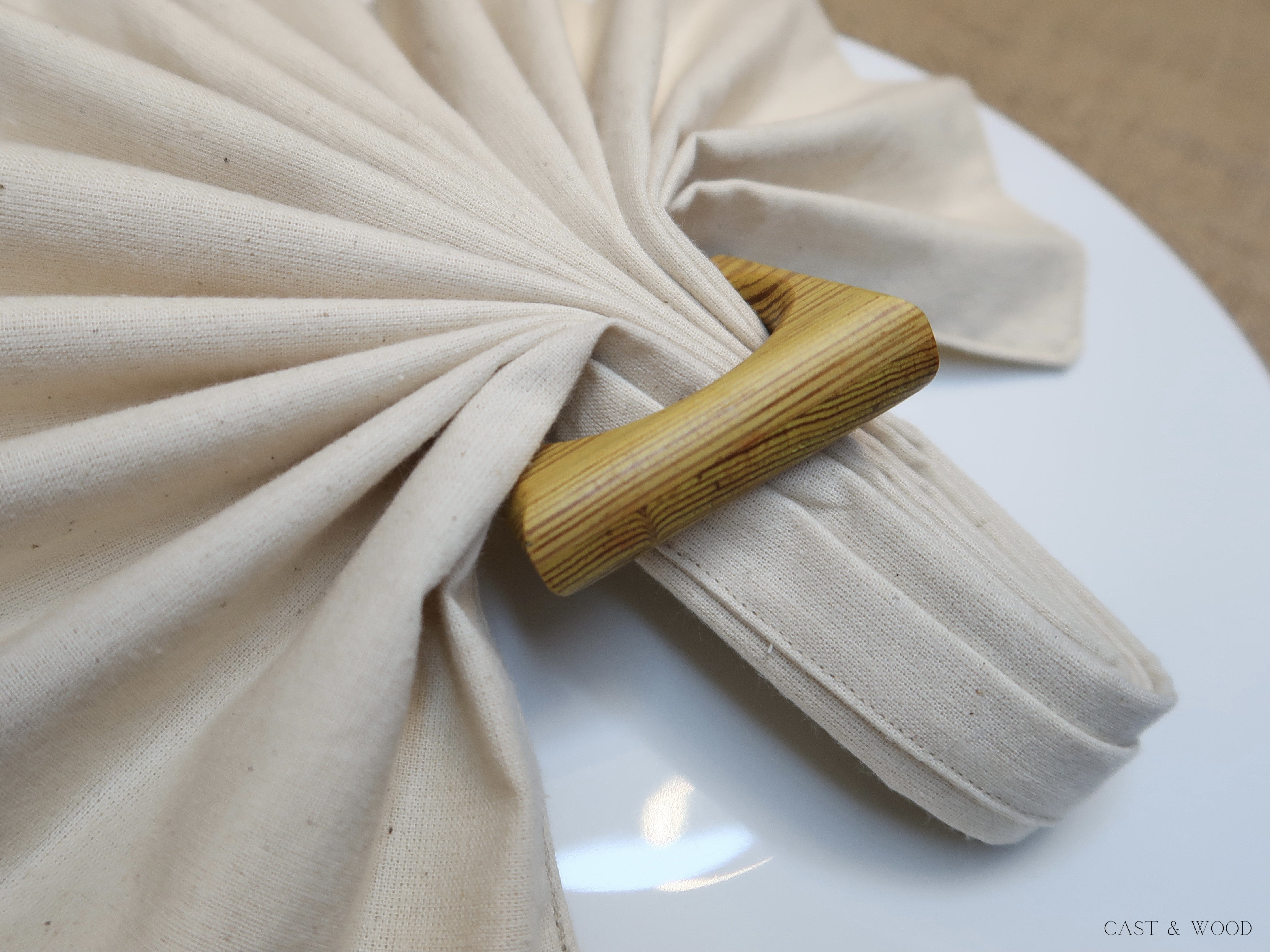 Yellow on sale napkin rings