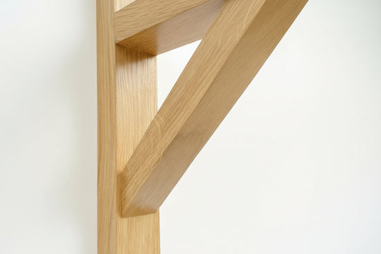 Solid Oak Gallows Pendant Wall Light Bracket freeshipping - Cast & Wood