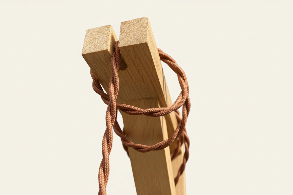 Solid Oak Gallows Pendant Wall Light Bracket freeshipping - Cast & Wood