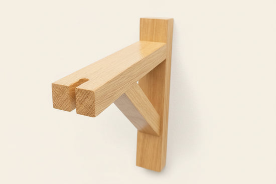 Solid Oak Gallows Pendant Wall Light Bracket freeshipping - Cast & Wood