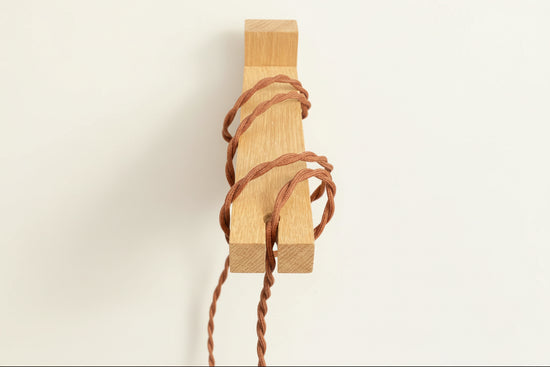 Solid Oak Gallows Pendant Wall Light Bracket freeshipping - Cast & Wood