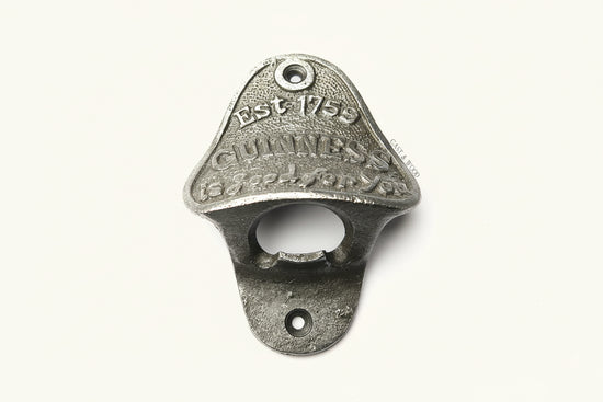 GUINNESS Cast Iron Wall Mounted Bottle Opener freeshipping - Cast & Wood