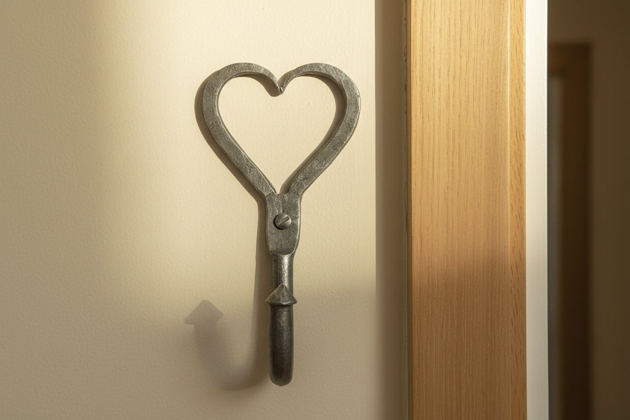 Heart Shaped Coat Hook freeshipping - Cast & Wood