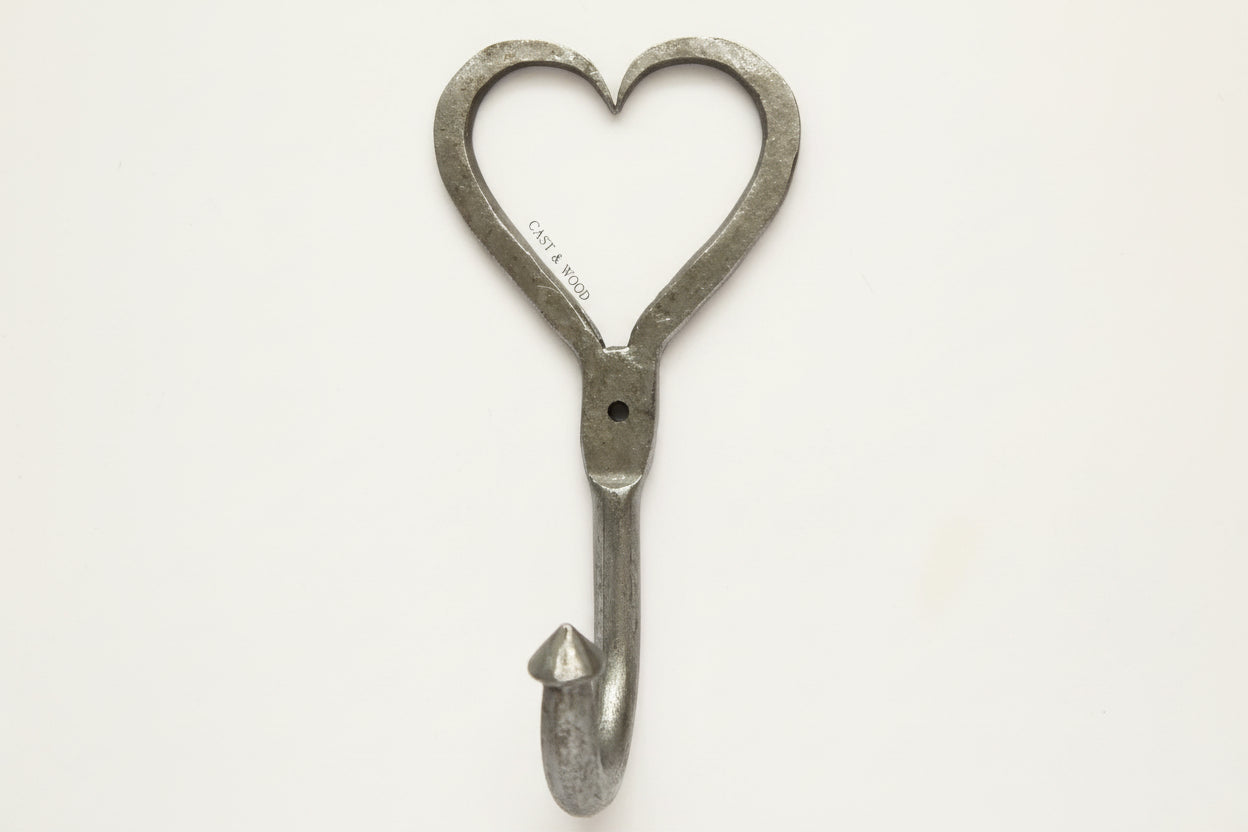 Heart Shaped Coat Hook freeshipping - Cast & Wood
