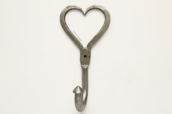 Heart Shaped Coat Hook freeshipping - Cast & Wood