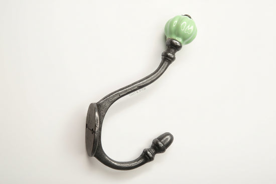 Spring Green Acorn Double Coat Hook freeshipping - Cast & Wood