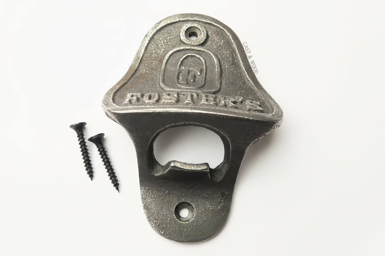 FOSTERS Cast Iron Wall Mounted Bottle Opener freeshipping - Cast & Wood