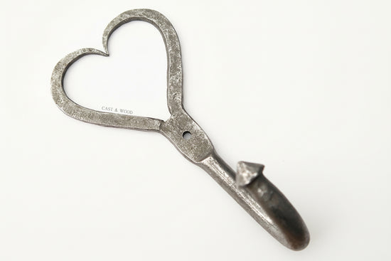 Heart Shaped Coat Hook freeshipping - Cast & Wood