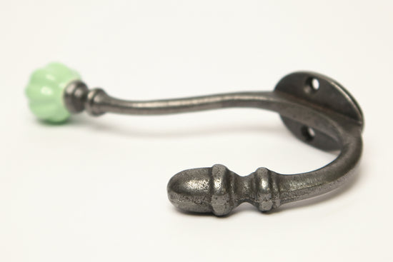 Spring Green Acorn Double Coat Hook freeshipping - Cast & Wood