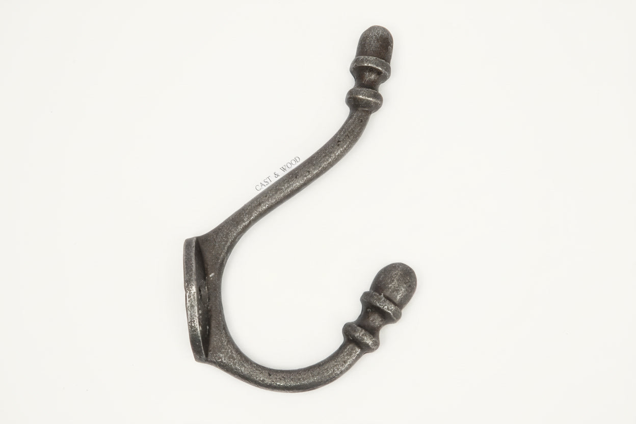 Acorn Double Coat Hook freeshipping - Cast & Wood