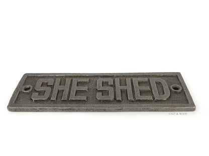 She Shed Wall Plaque freeshipping - Cast & Wood