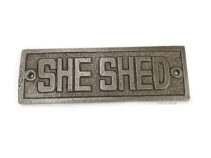 She Shed Wall Plaque freeshipping - Cast & Wood