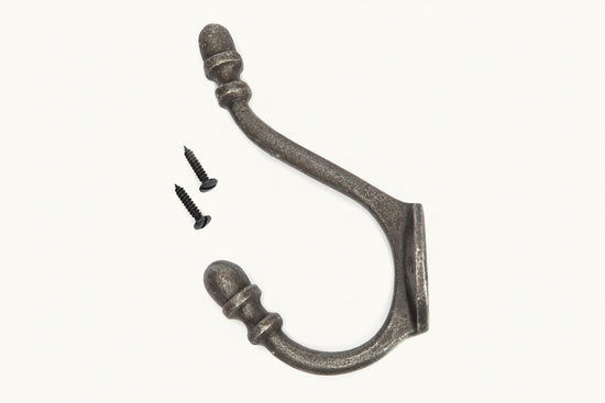 Acorn Double Coat Hook freeshipping - Cast & Wood