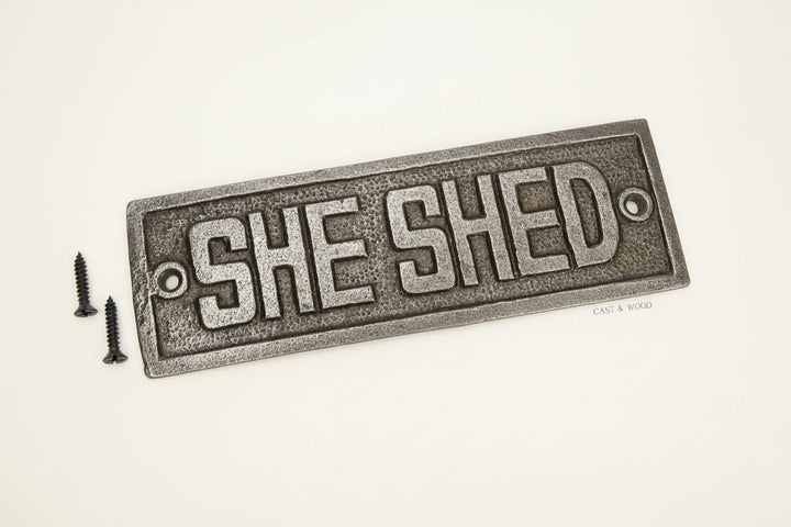 She Shed Wall Plaque freeshipping - Cast & Wood