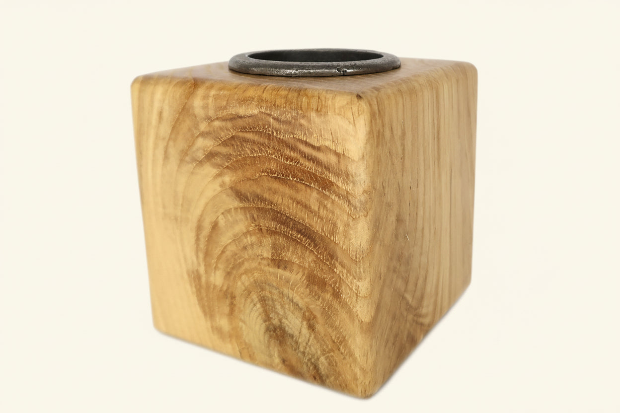 Solid Oak Tea Light Candle Holder freeshipping - Cast & Wood