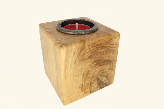 Solid Oak Tea Light Candle Holder freeshipping - Cast & Wood